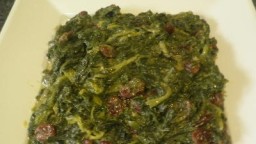 Recepta de cuina de Espinacs amb panses